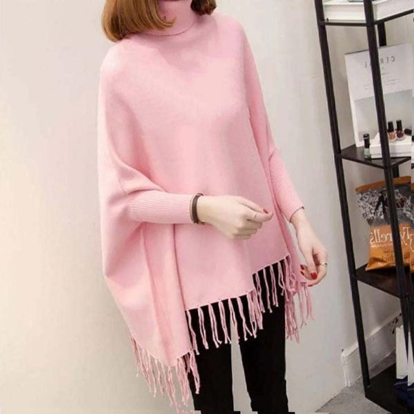 Winter’s Fashionable Attractive Plain Fleece Poncho For Women Winter