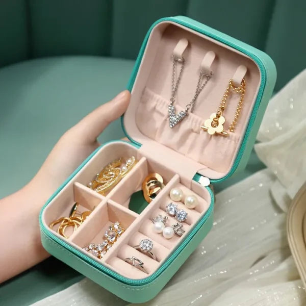 Jewelry Storage Box Leather Jewelry Stand Earrings Ring Box Cosmetics