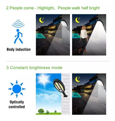 Cob Solar Sensor Street Lamp For Outdoor Home & Garden