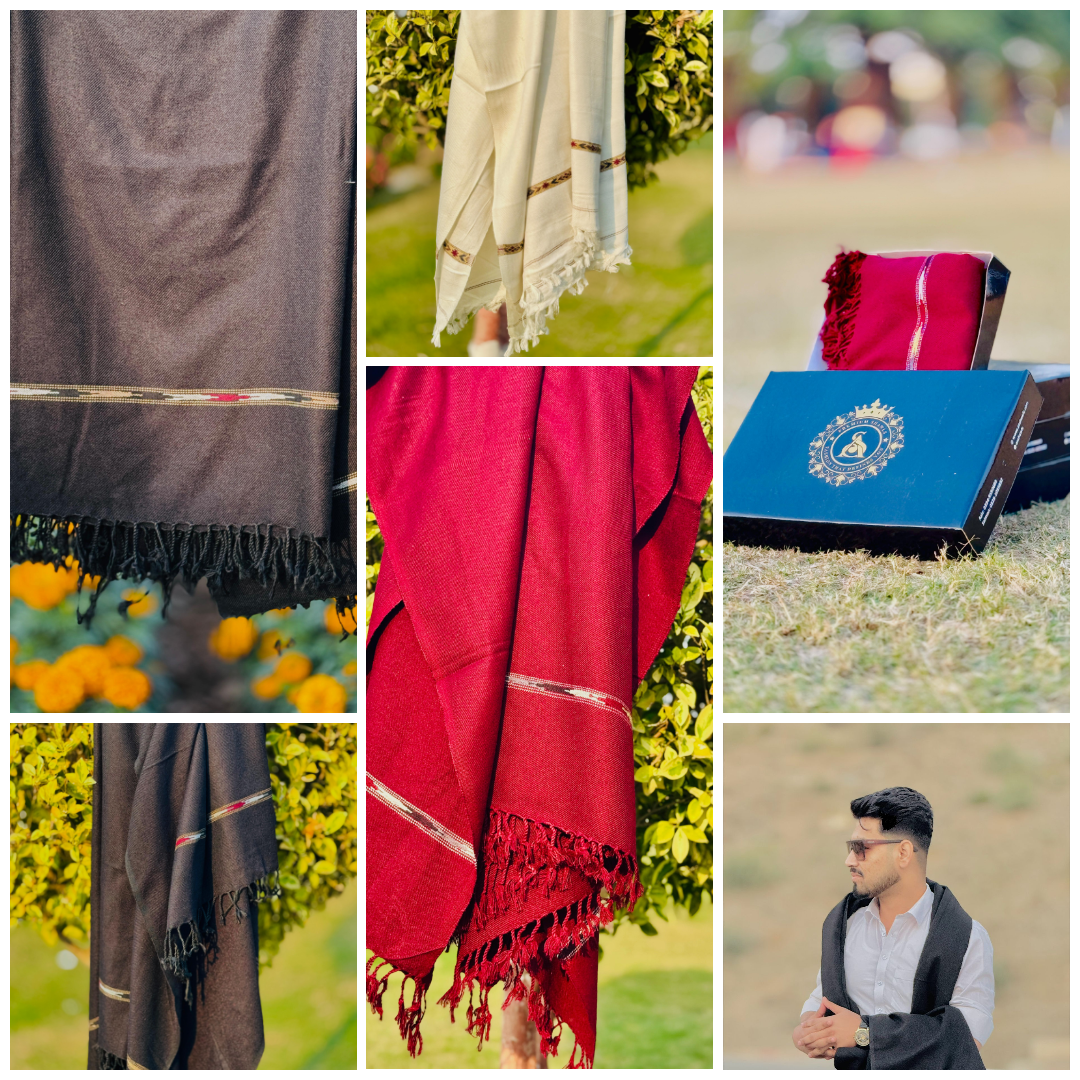 As Premium Handmade Shawls / High Quality Traditional Wool Shawl For Men